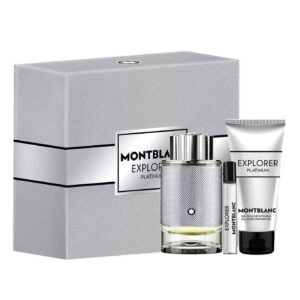 EXPLORER PLATINUM ESTUCHE EDP 100ml+EDP 7.5ml+Shower Gel (Montblanc) (Hombre)