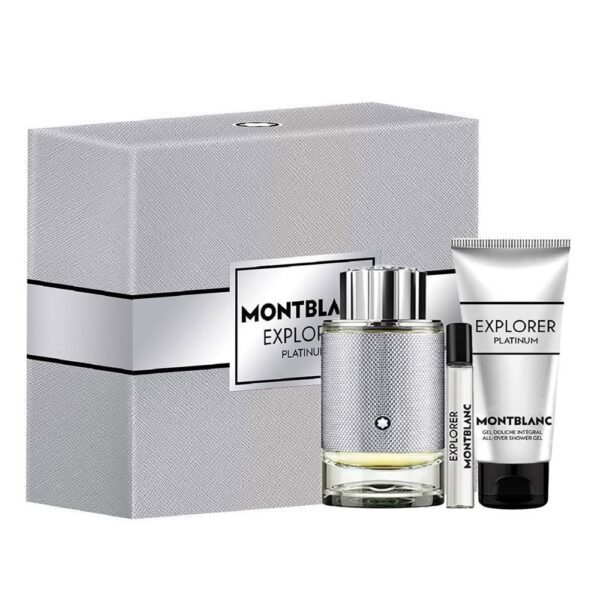 EXPLORER PLATINUM ESTUCHE EDP 100ml+EDP 7.5ml+Shower Gel (Montblanc) (Hombre)