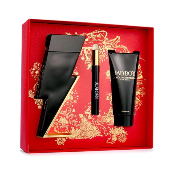 BAD BOY ESTUCHE EDT 100ml + SHOWER GEL 100ml +EDT 10ml (Carolina Herrera) (Hombre) - Imagen 2