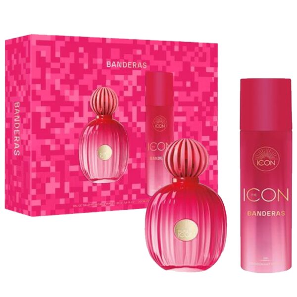 THE ICON FOR WOMAN ESTUCHE EDP 100ml+DESODORANTE 150ml (Banderas) (Mujer)
