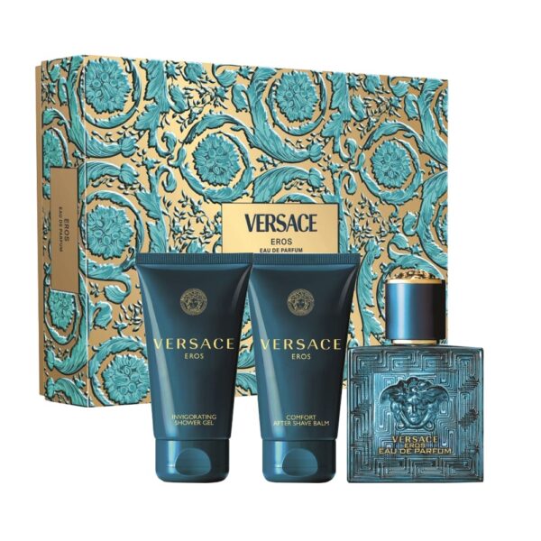 EROS MEN Estuche EDT 50ml+ After Shave 50ml+ Shower Gel 50ml (Gianni Versace) (Hombre)
