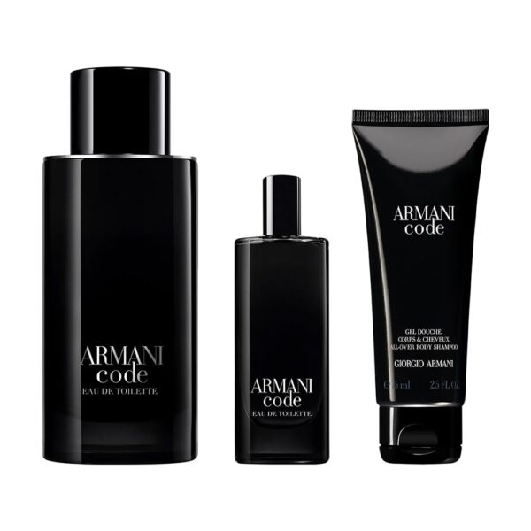 ARMANI CODE Estuche EDT 125ml+Gel de Ducha 75ml+EDT 15ml (Giorgio Armani) (Hombre) - Imagen 2