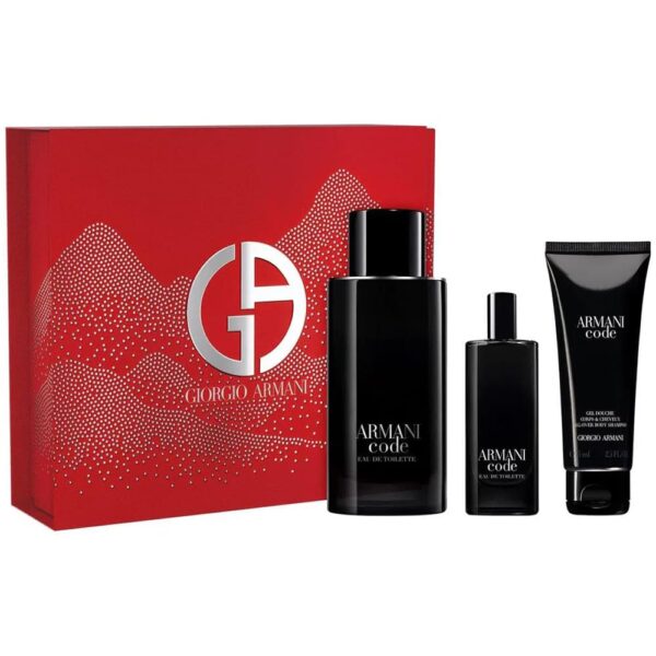 ARMANI CODE Estuche EDT 125ml+Gel de Ducha 75ml+EDT 15ml (Giorgio Armani) (Hombre)