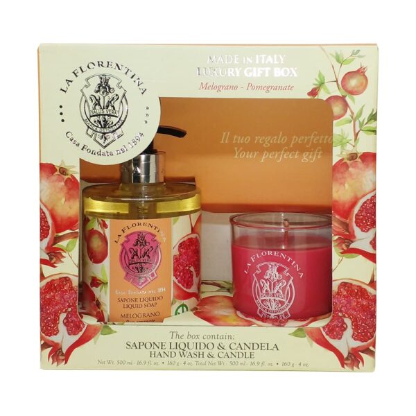 LA FLORENTINA BELLOSGUARDO ESTUCHE JABÓN LIQUIDO 500ml+VELA 160g (La Florentina) (Unisex) - Imagen 3