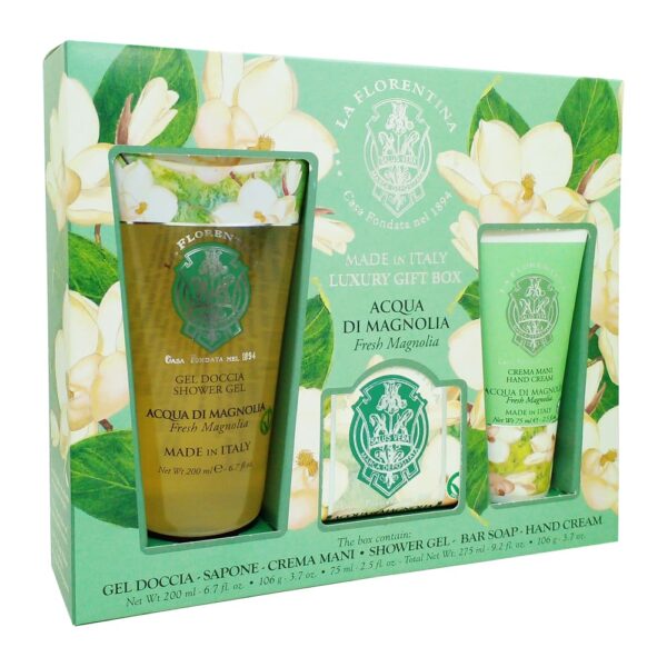 LA FLORENTINA BELLOSGUARDO ESTUCHE HAND LOTION 75ML+SHOWER GEL 200ML+JABON 106GR (La Florentina) (Unisex) - Imagen 5