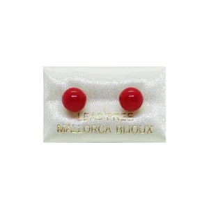 ARETES DORMILÓN 7mm/8mm PERLA Varios Colores (Bisutería) (Mujer)