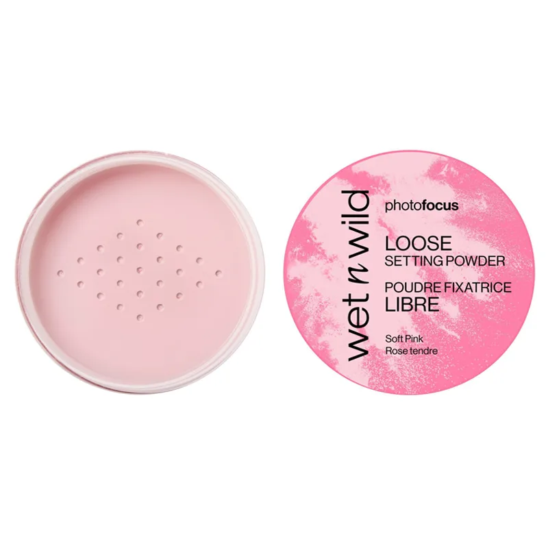 PHOTO FOCUS LOOSE SETTING POWDER SOFT PINK ROSE TENDRE Polvo Suelto Fijador 20g (Wet n Wild) (Mujer) - Imagen 2