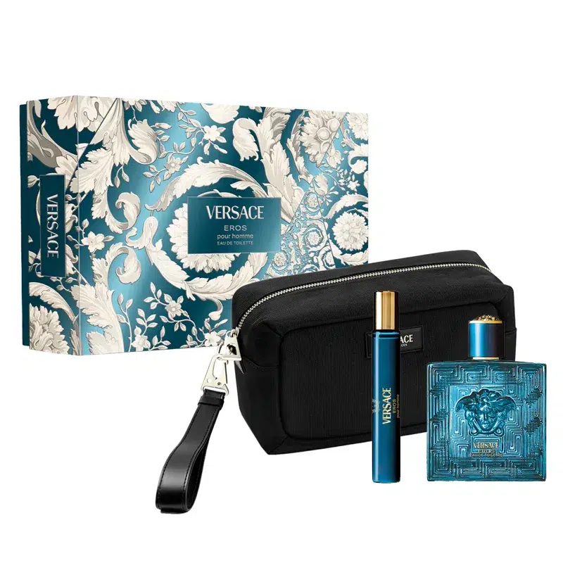 EST EROS POUR HOMME EDT SPY 100ML+EDT SPY 10ML+NECESER VERSACE