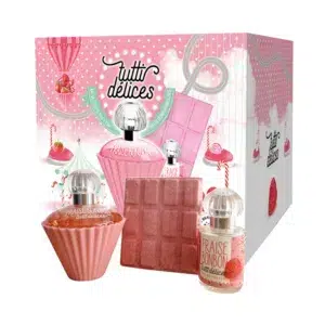 TUTTI FRAISE BONBON Estuche EDT 50ml+EDT 15 ml+Tableta Efervescente 50gr (Parfums Corania) (Mujer)