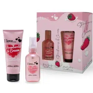 I LOVE STRAWBERRIES & CREAM Estuche Body Splash 100ml+Hand Lotion 75ml (I LOVE) (Mujer)
