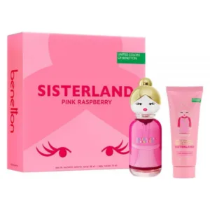 SISTERLAND PINK RASPBERRY Estuche EDT 80ml+Body Lotion 75ml(UNITED COLORS OF BENETTON.) (Mujer)